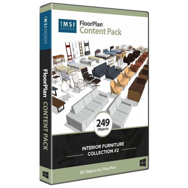 FloorPlan Content Pack - Interior Furniture Collection 2