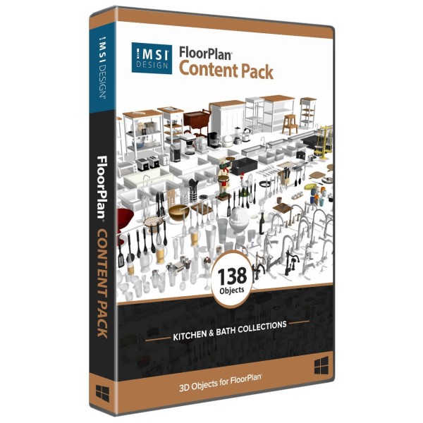 FloorPlan Content Pack - Kitchen & Bath Collection