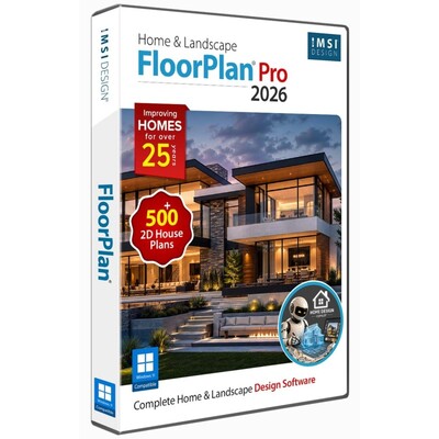FloorPlan 2026 pour Windows  Logiciel de design résidentiel et d'intérieur