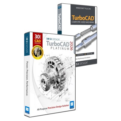 TurboCAD 2026 Platinum + CAM Plug-in