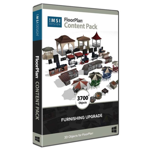 Furnishing Upgrade for FloorPlan 2026 Deluxe, Instant Architect & Express - Windows
