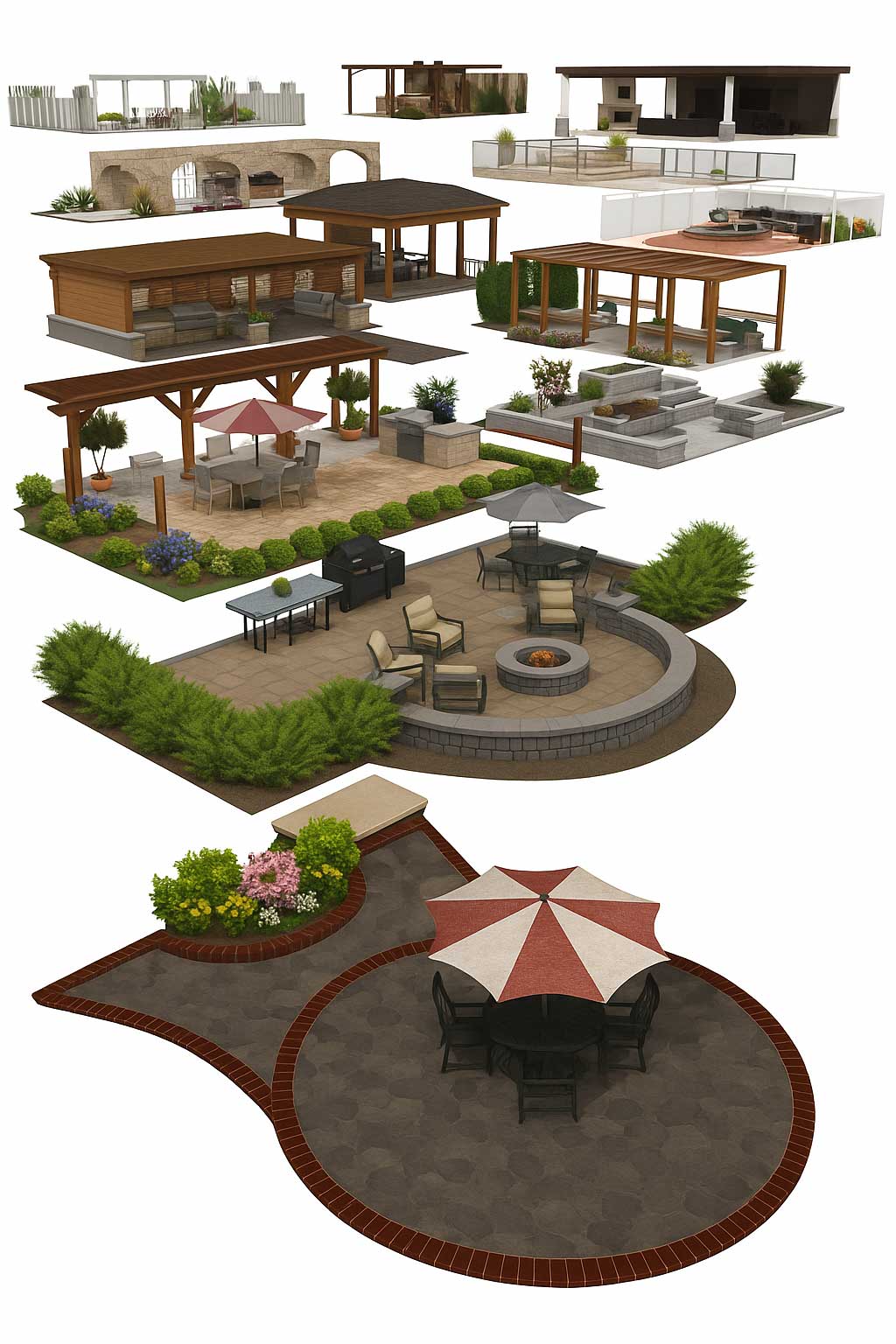 Exemple de modèle de terrasse et patio 1