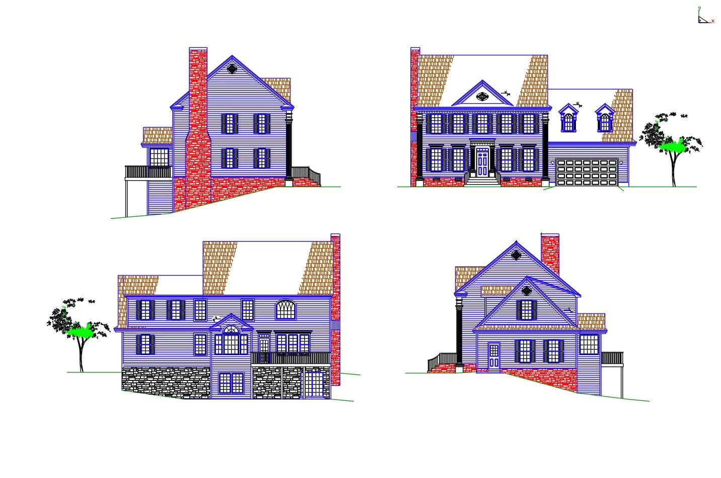 2D four view original