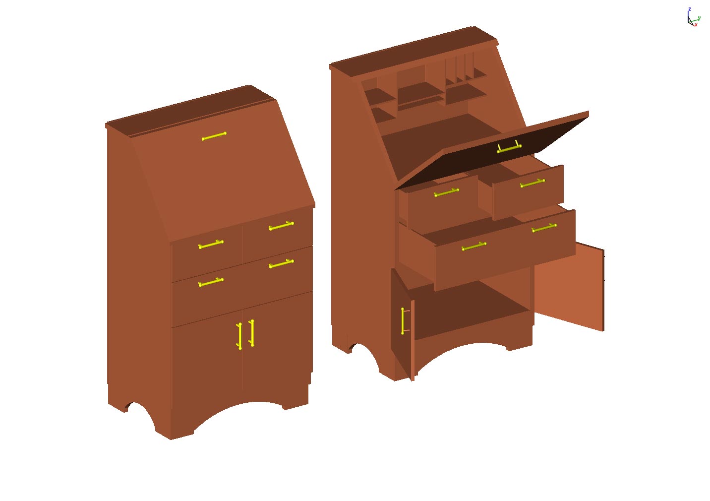 Secretary desk original