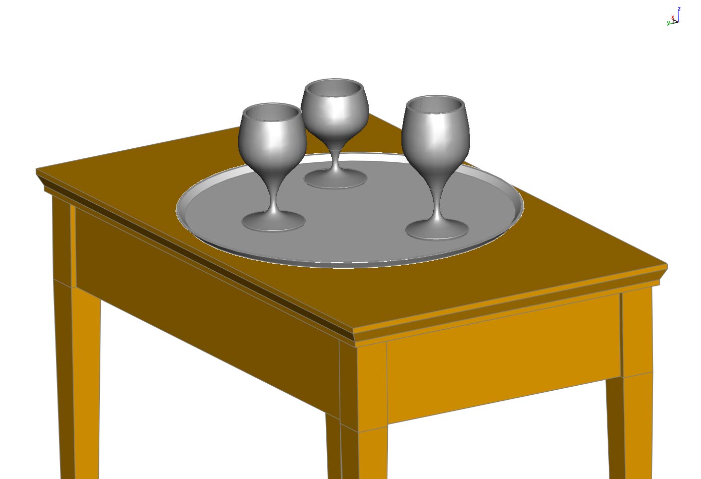 Glass on platter original