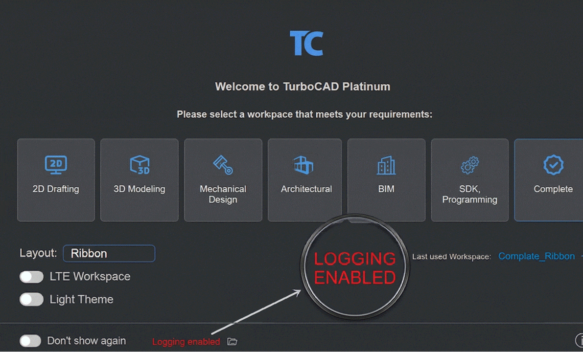 Logging enabled