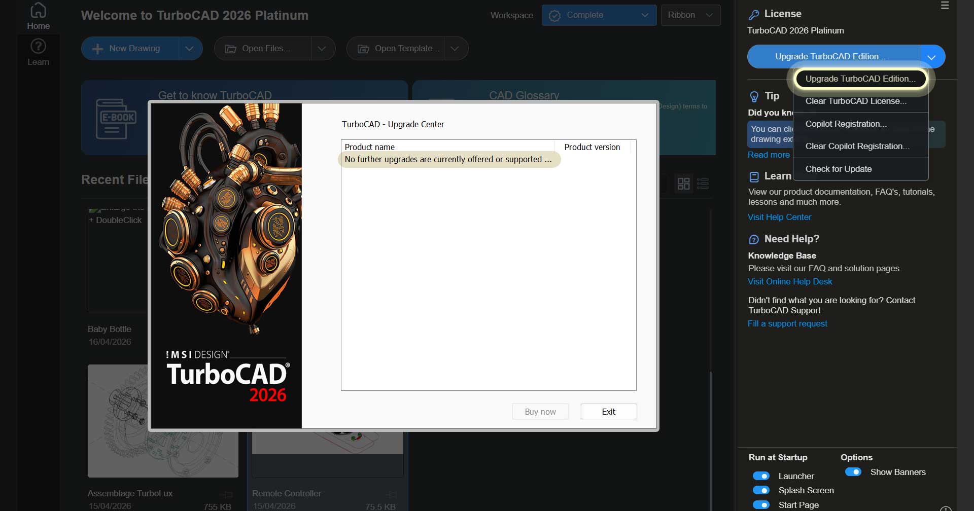 Launcher with Workspace Selection