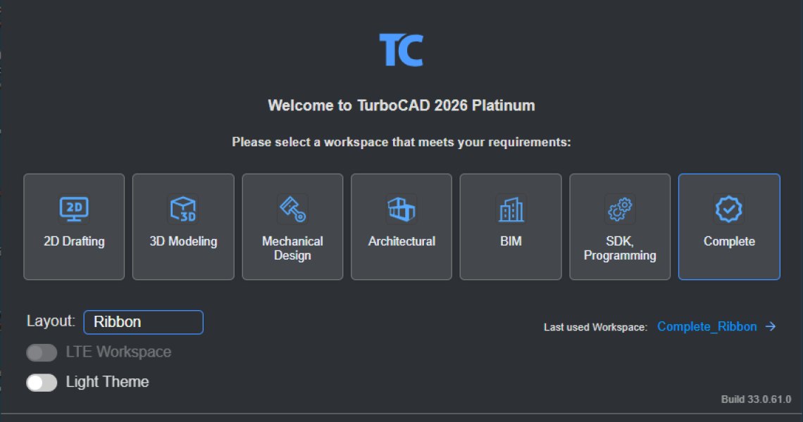 Personnaliser et gérer les espaces de travail TurboCAD