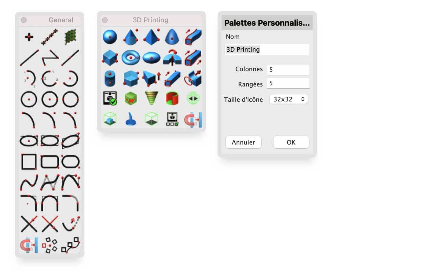 Création et édition d'outils personnalisés repensés