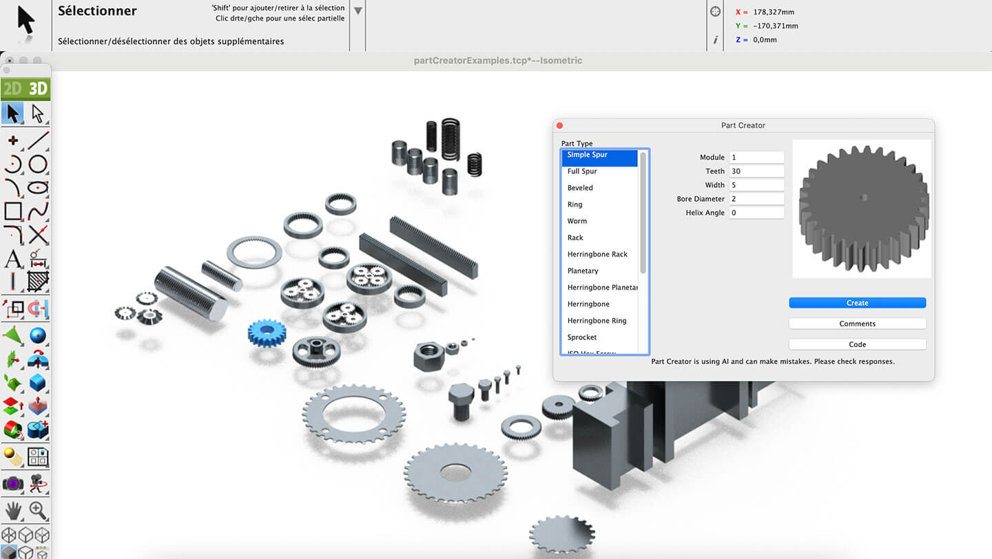 Créateur de pièces (propulsé par l'IA)