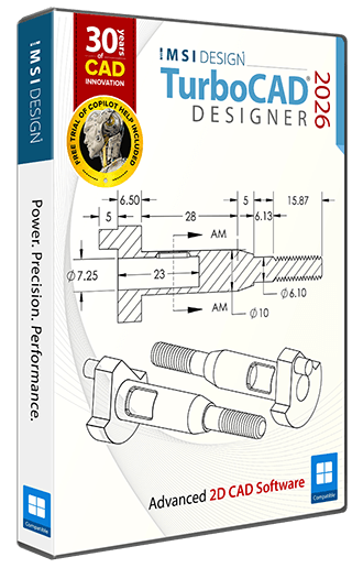 TurboCAD 2026 Designer Upgrade from Designer > 5 Years