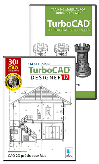 TurboCAD® Mac 17 Designer 2D & Training Bundle
