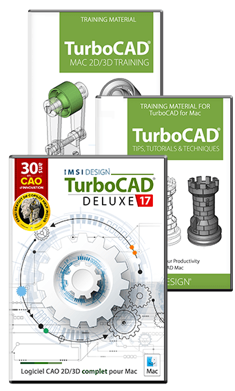 TurboCAD® Mac 17 Deluxe 2D/3D & Training Bundle